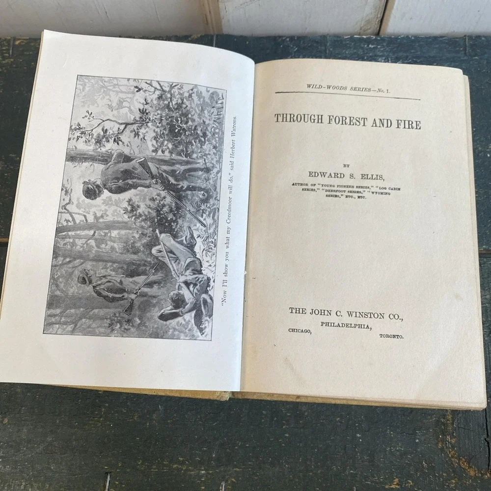 Through Forest and Fire‎ by Edward S. Ellis -1901 Hardcover Book